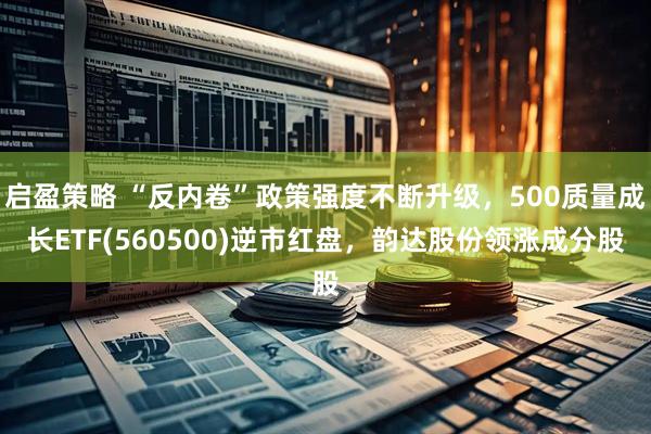 启盈策略 “反内卷”政策强度不断升级，500质量成长ETF(560500)逆市红盘，韵达股份领涨成分股