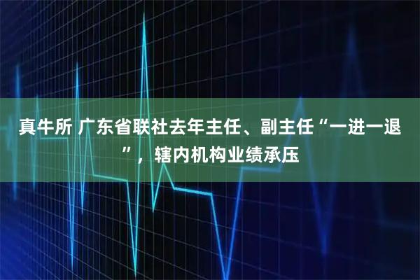 真牛所 广东省联社去年主任、副主任“一进一退”，辖内机构业绩承压